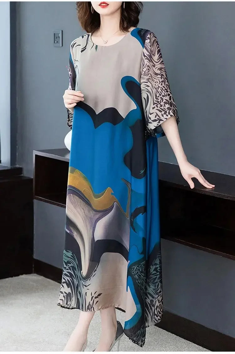 Kendra | Retro literary zomer print