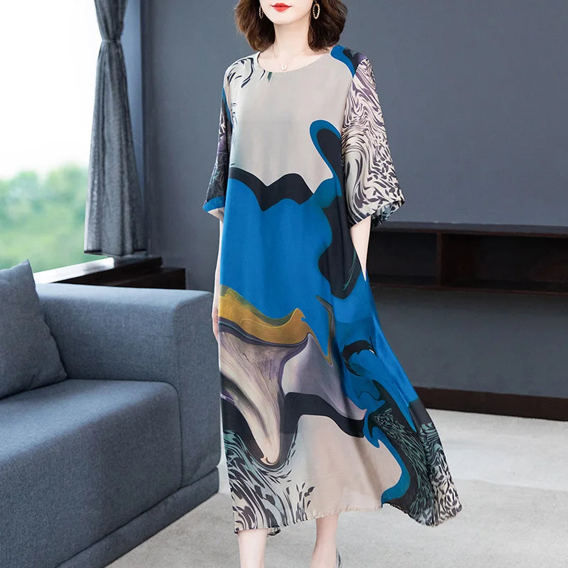 Kendra | Retro literary zomer print