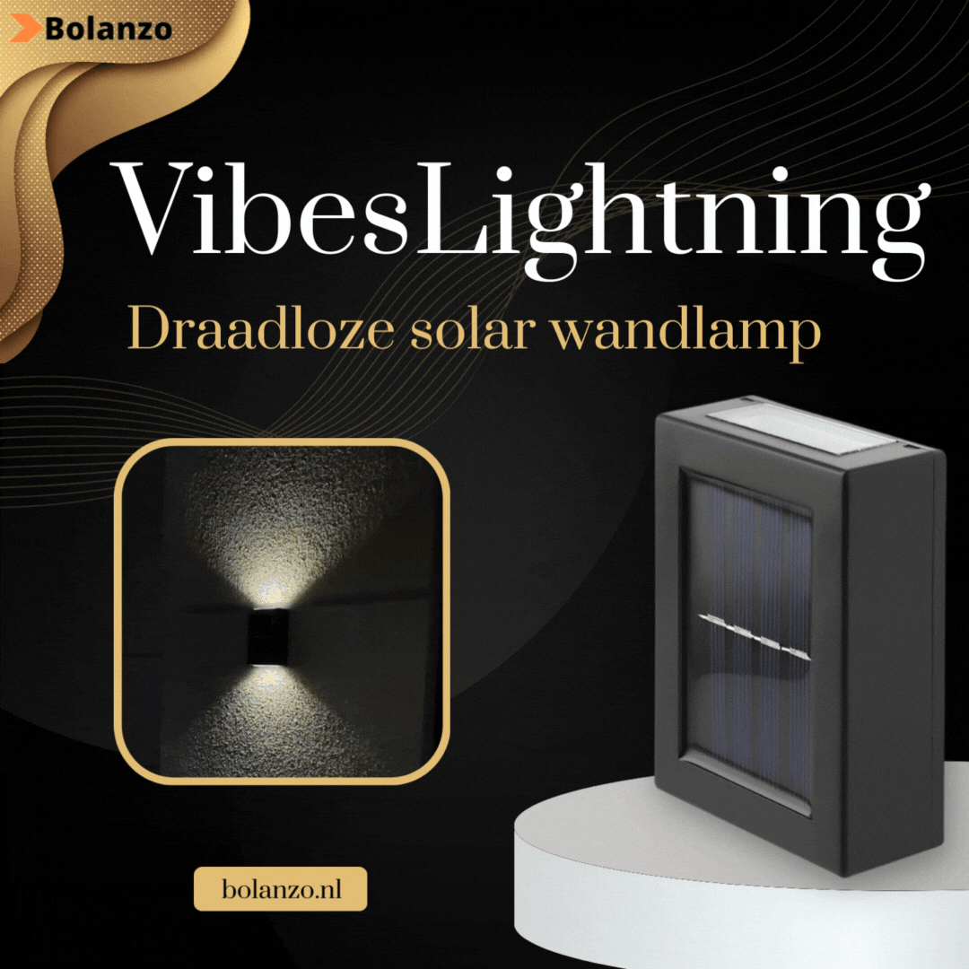 VibesLightning | Draadloze solar wandlamp