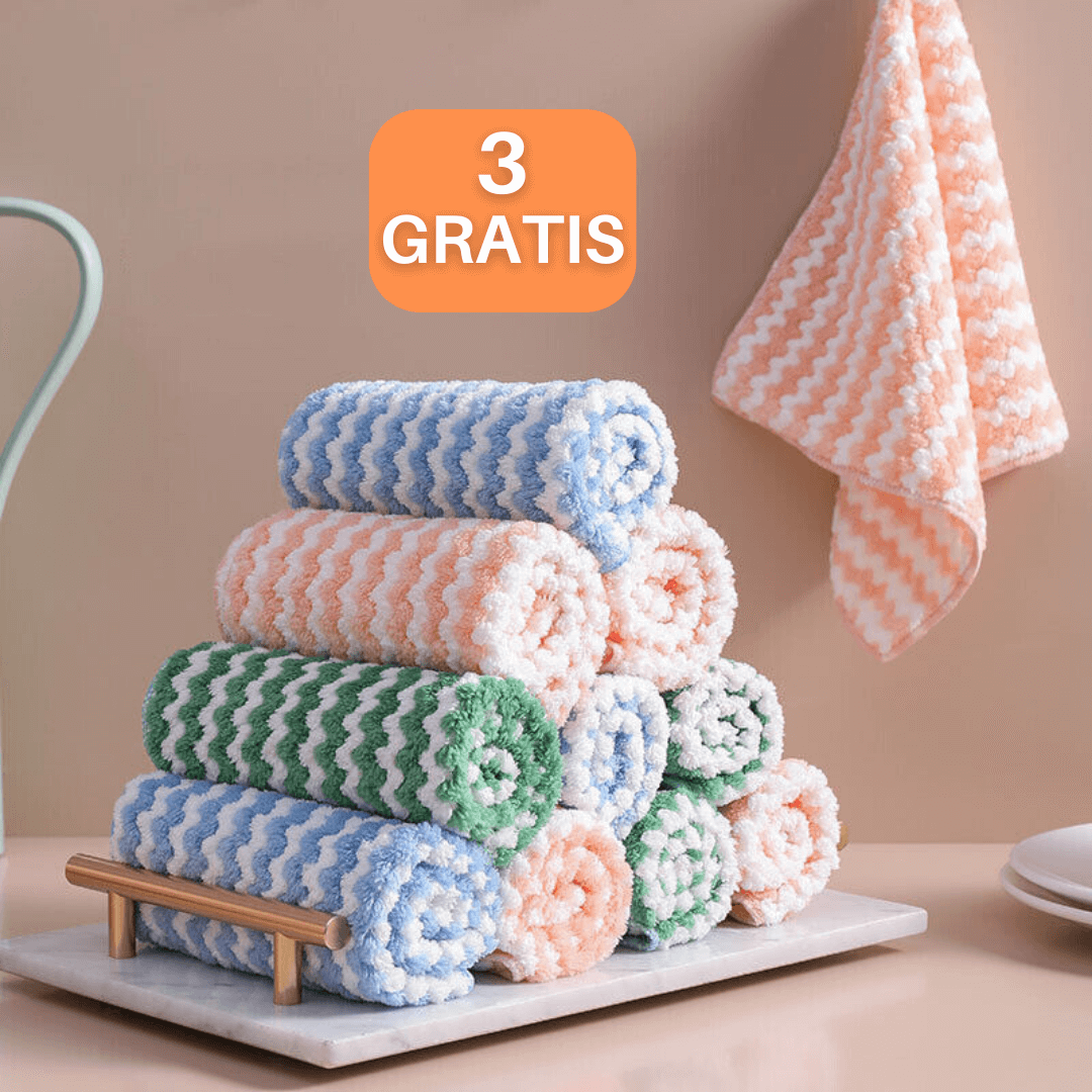 7+3 Gratis | Sephir™ V2.0 Nanovezeldoek Streeploos reinigen en polijsten