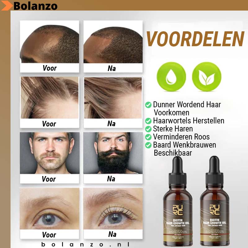 BioPurc™ Haargroei olie (1+1 Gratis)