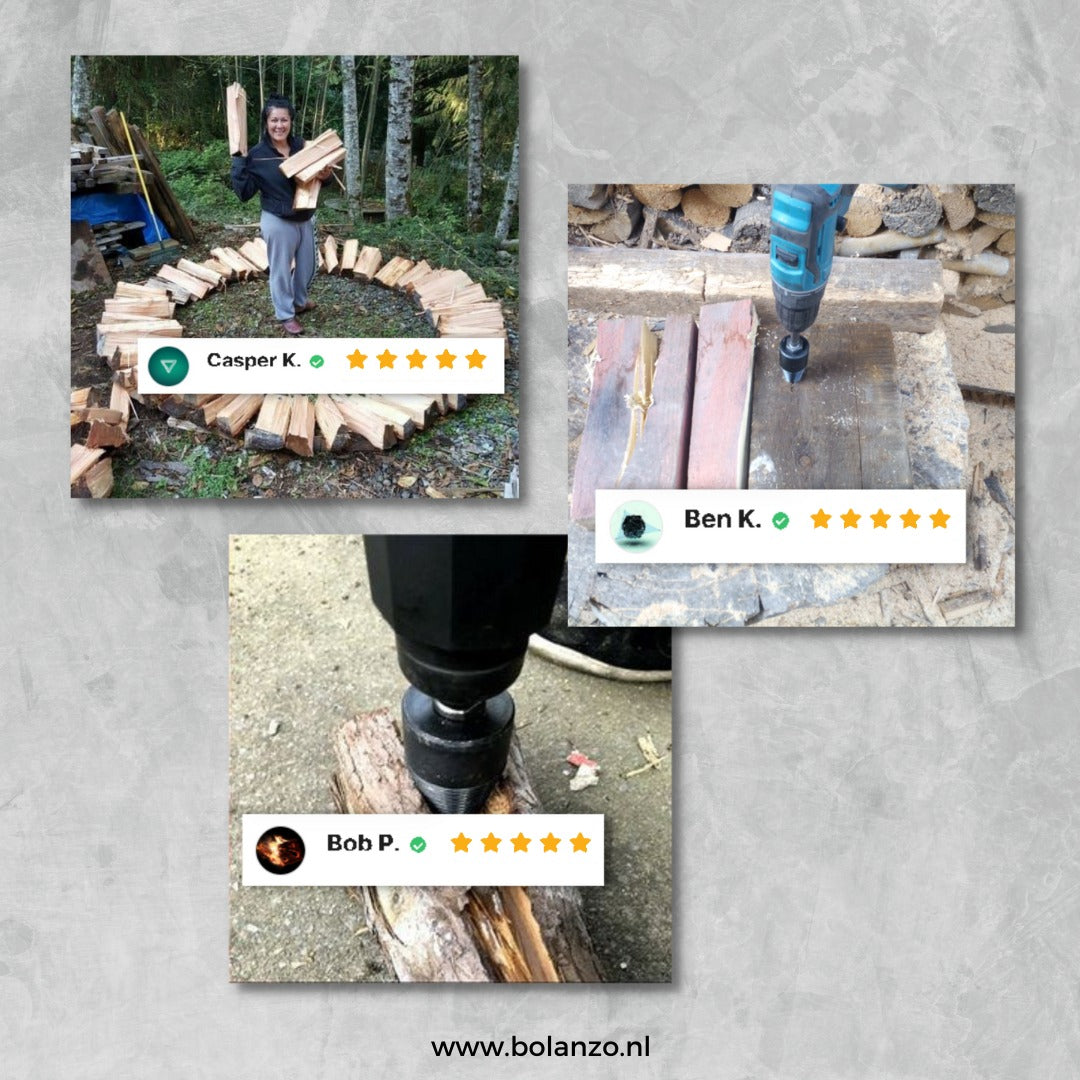 WoodHex™ - Zeskantboor voor brandhout