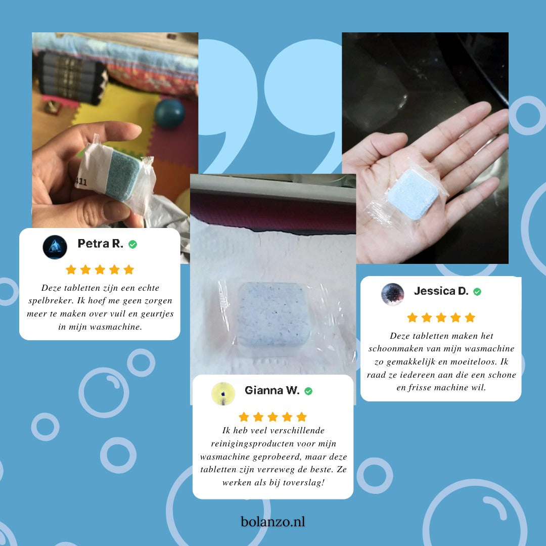 Washer Pro ® Wasmachine Effervescent Reinigings tabletten