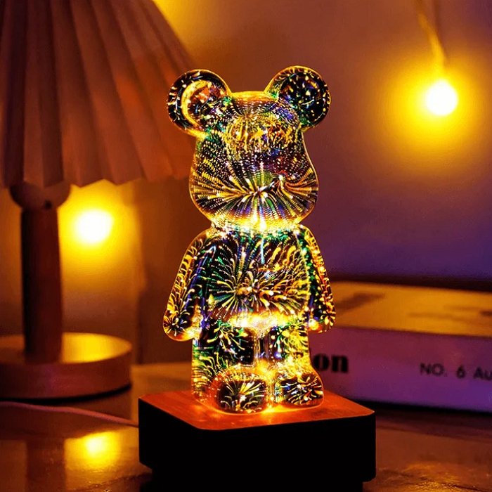 BearLamp™️ 3D Glazen Beer Vuurwerk