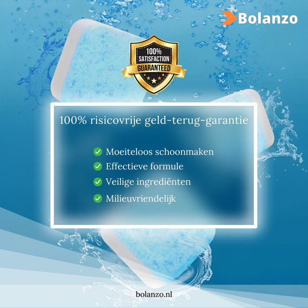 Washer Pro ® Wasmachine Effervescent Reinigings tabletten