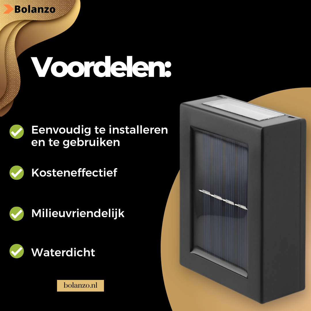 VibesLightning | Draadloze solar wandlamp
