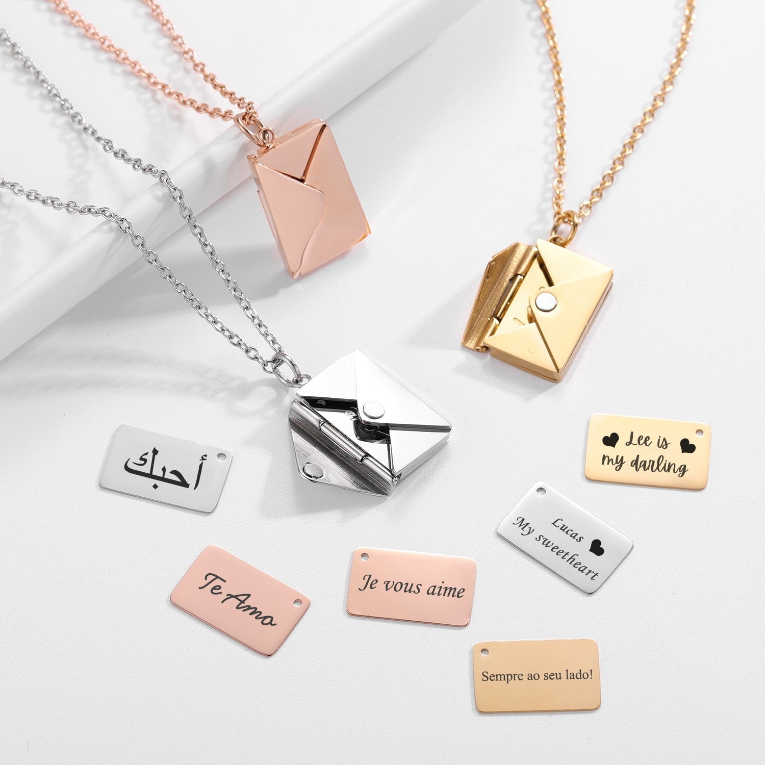 WhisperedWords™ Ketting met liefdesbrief
