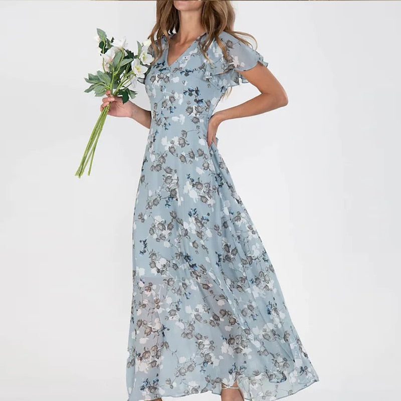 Bloom™ Elegante dames jurk met bloemenprint