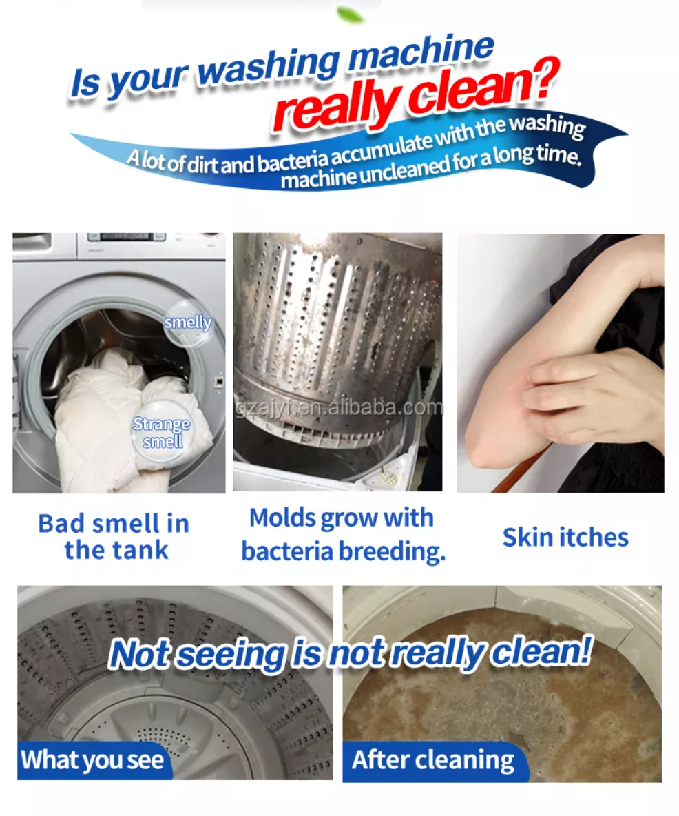 Washer Pro ® Wasmachine Effervescent Reinigings tabletten