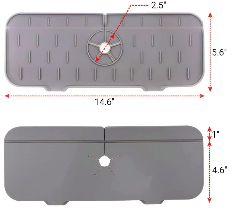 ABSORBENT SILICONE MAT | Houdt uw aanrecht droog