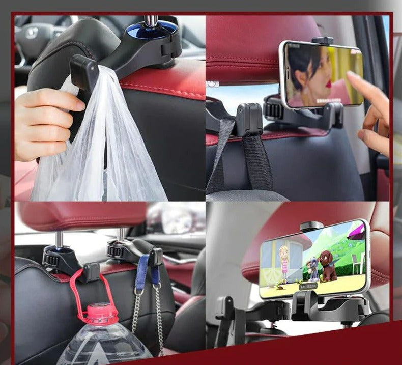 1+1 GRATIS | Hooky™ | Hoofdsteunbevestiging Auto Haak