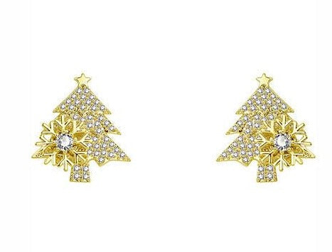 (1+1 GRATIS) SnowFlake™ - Draaibare Kerstboom Oorbellen
