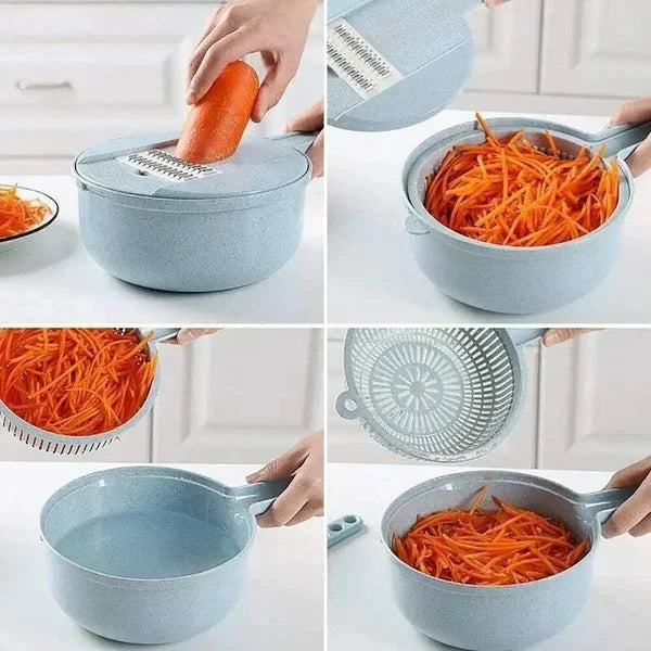 SliceGenius™ PRO 12-in-1 snijoplossing voor groenten