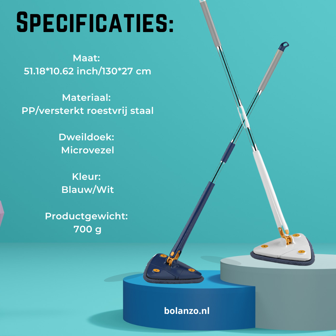 360° Schoonmaakmop | Met 6 GRATIS doekjes! Alleen vandaag!