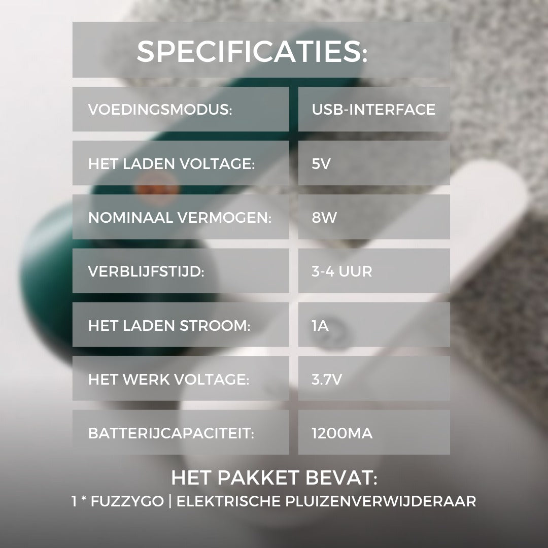 FuzzyGo | Elektrische pluizenverwijderaar
