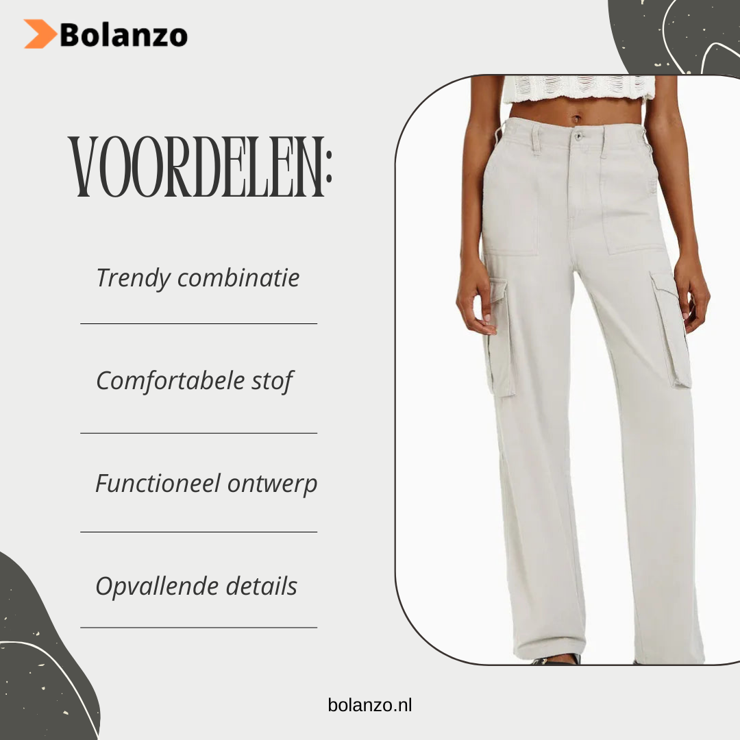 Bella Amy | Trendy cargo broek (Gezien op tiktok)