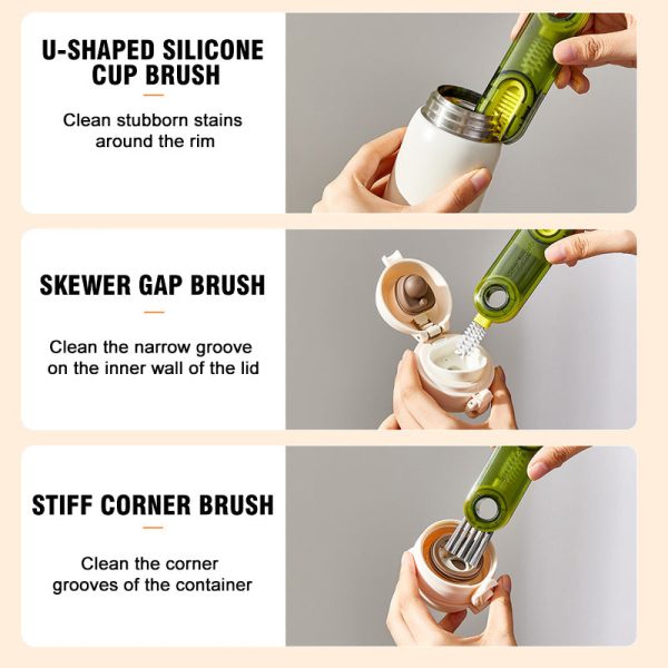 BrushFree | 3 in 1 multifunctionele schoonmaakborstel