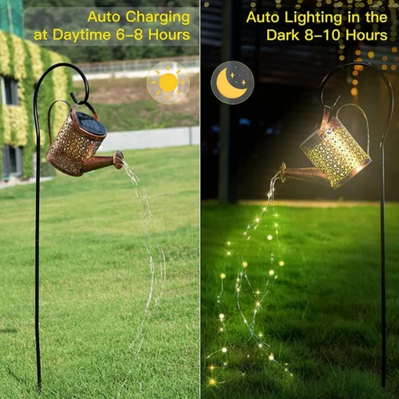 AquaGlow™ Zonne Waterval Verlichters