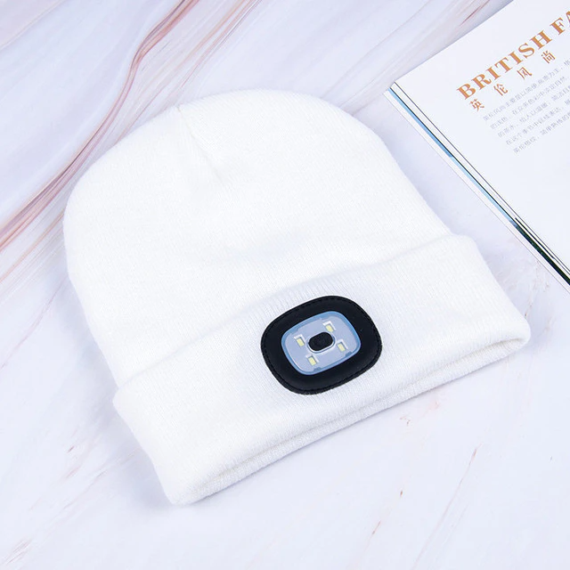 BeaniePro® | Afneembare LED-hoofdlamp Beanie Muts