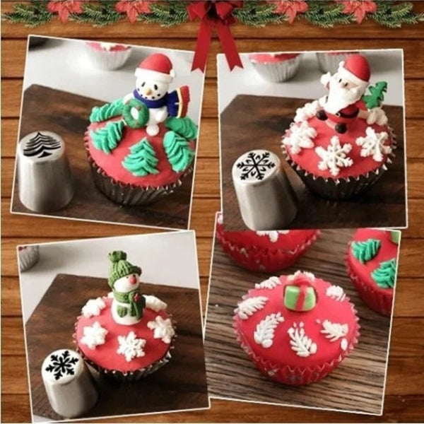 Cake Nozzle - Kerstmis Nozzles Set