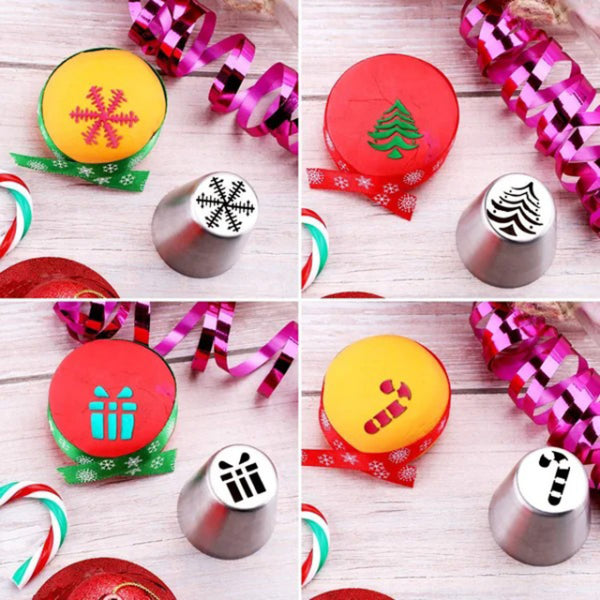 Cake Nozzle - Kerstmis Nozzles Set
