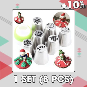 Cake Nozzle - Kerstmis Nozzles Set
