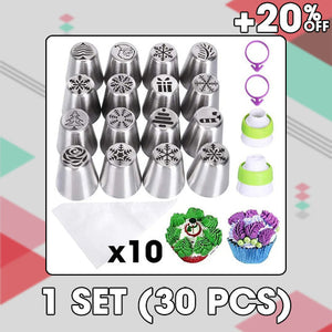 Cake Nozzle - Kerstmis Nozzles Set